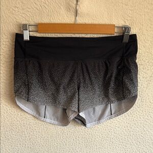lululemon athletica Black and Gray Athletic Shorts